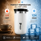 Panth Hydrate 380ml Stainless Steel Vacuum Insulated Travel Tumbler | Leakproof Coffee Mug | Hot & Cold Thermal Cup