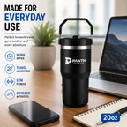 Panth Hydrate 20oz travel tumbler for office travel gym and outdoor use