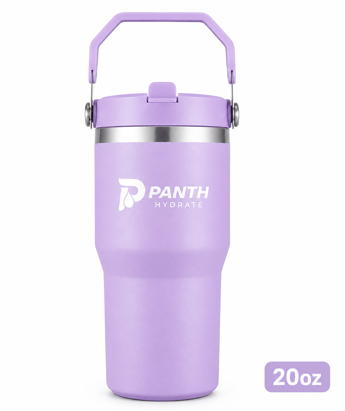 Tour Water Bottles 20oz Travel Coffee Mug Reusable Vacuum Cup Tumbler Flip Straw With Handle