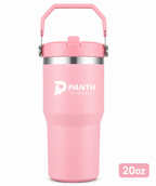 Tour Water Bottles 20oz Travel Coffee Mug Reusable Vacuum Cup Tumbler Flip Straw With Handle
