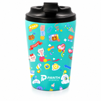 12oz Double Wall Stainless Steel Insulated Tumbler Leakproof Travel Coffee Mug With Lid