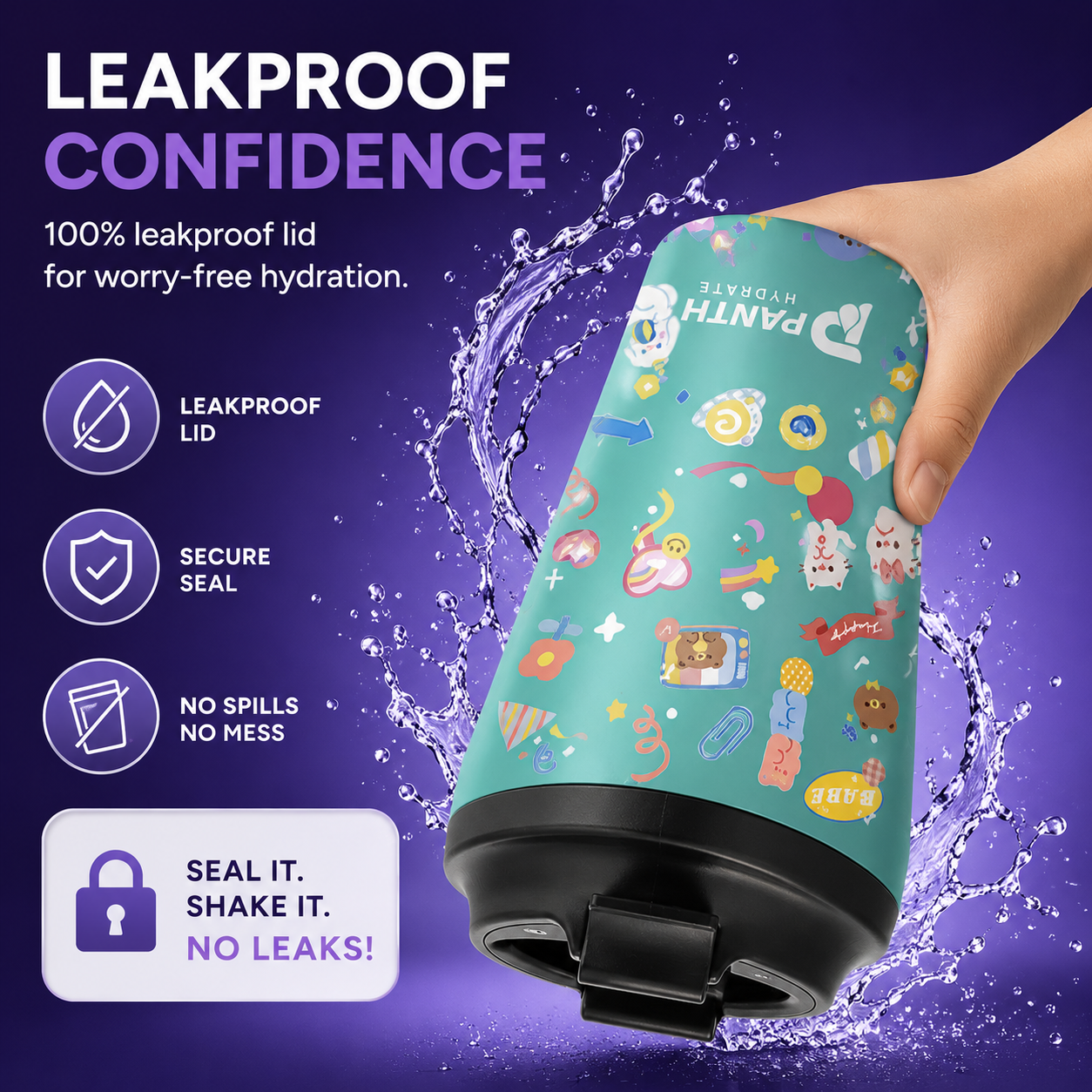 12oz Double Wall Stainless Steel Insulated Tumbler Leakproof Travel Coffee Mug With Lid