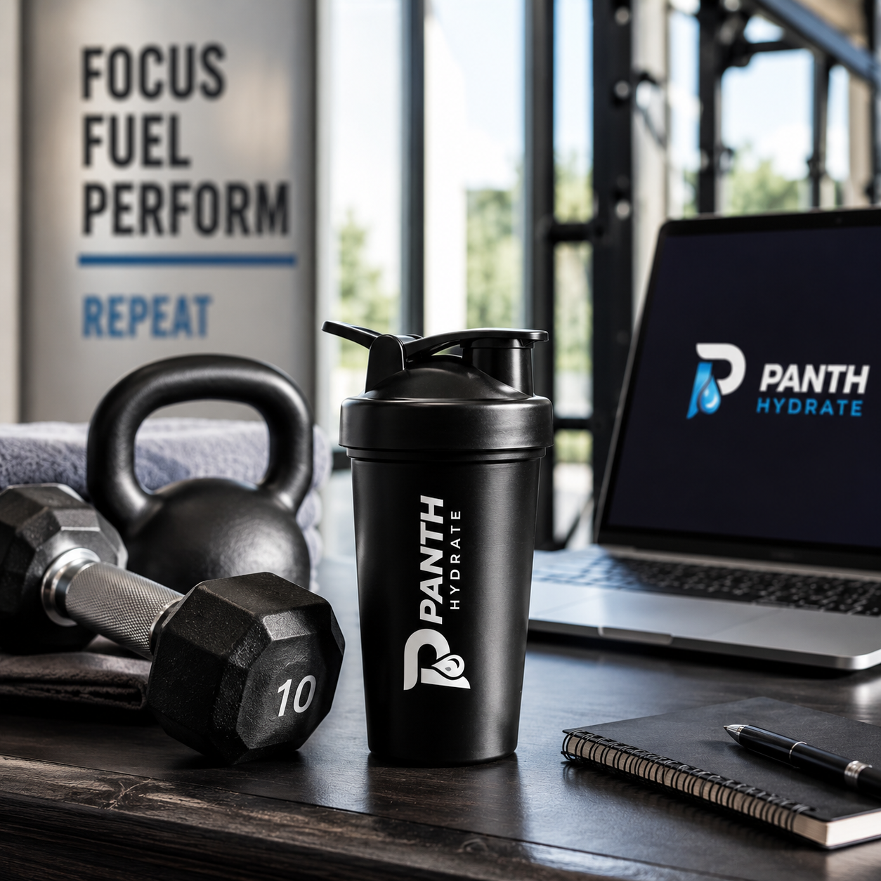 400ml Protein Shaker Cup BPA Free Gym Sports Water Bottle | Panth Hydrate