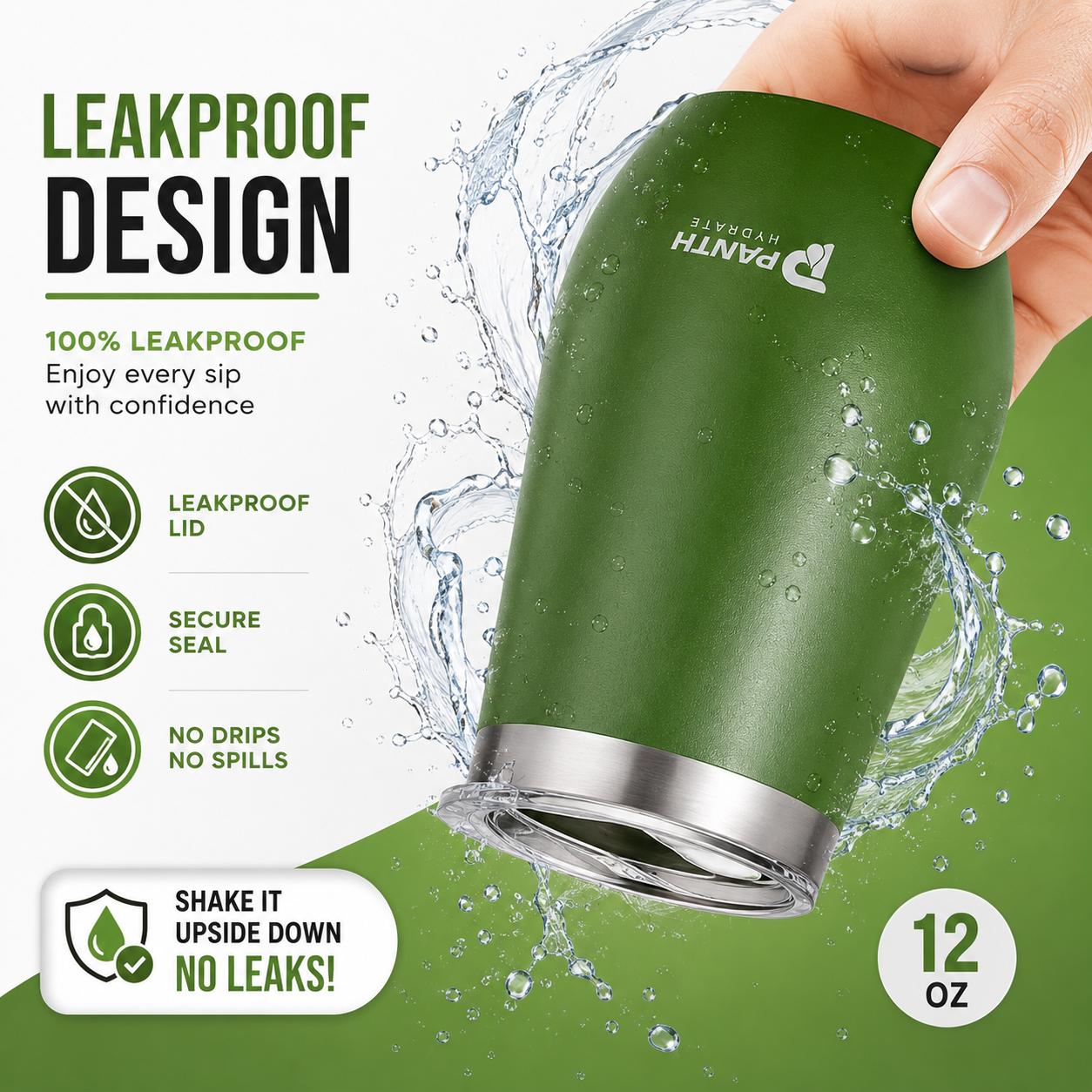 Egg Shape Travel Mug with Lid