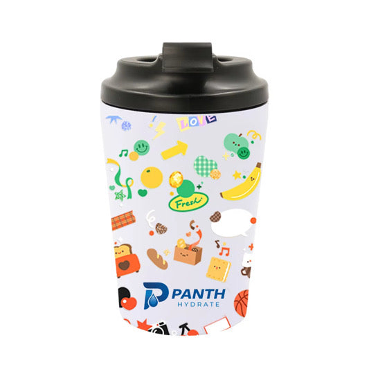 12oz Double Wall Stainless Steel Insulated Tumbler Leakproof Travel Coffee Mug With Lid